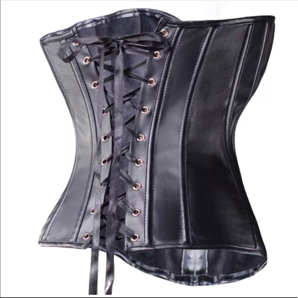Black Corset Festival Punk Sexy Cosplay New - Picture 7 of 8